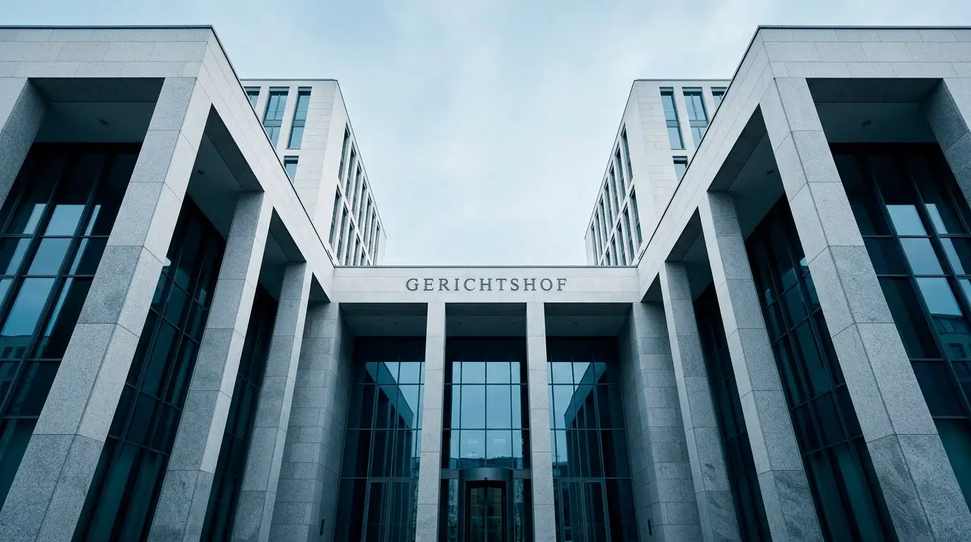 Moderne Gerichtsarchitektur als Sinnbild für eine europäische Grundsatzentscheidung