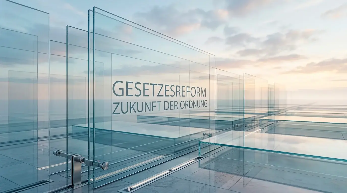 Abstrakte Darstellung des regulatorischen Ausblicks und der geplanten Glücksspielstaatsvertrag-Reform