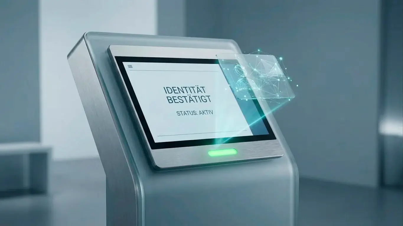 Darstellung des automatisierten Echtzeit-Abgleichs des Sperrstatus bei Registrierung und Login angeschlossener Anbieter